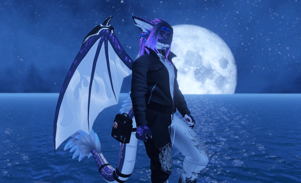 Foxipaws Aster Dragon VRC Avatar