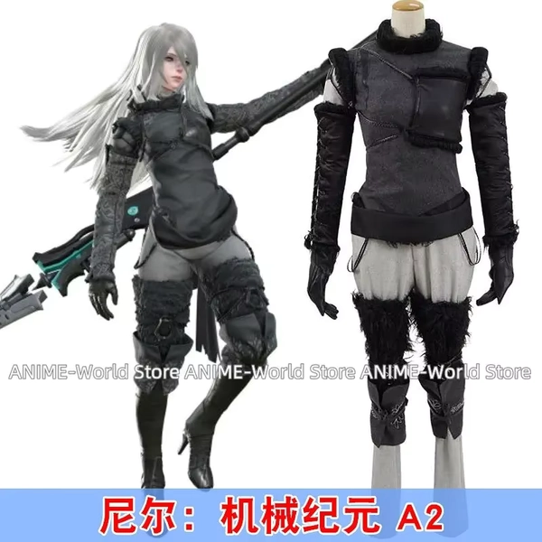 Game NieR:Automata A2 Cosplay Costume Fashion Combat Uniform Comicon Activity Party Role Play Clothing Custom-Make - AliExpress 