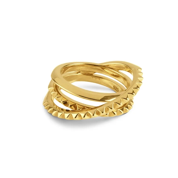 Entwined Serpent Ring – Gold Vermeil
