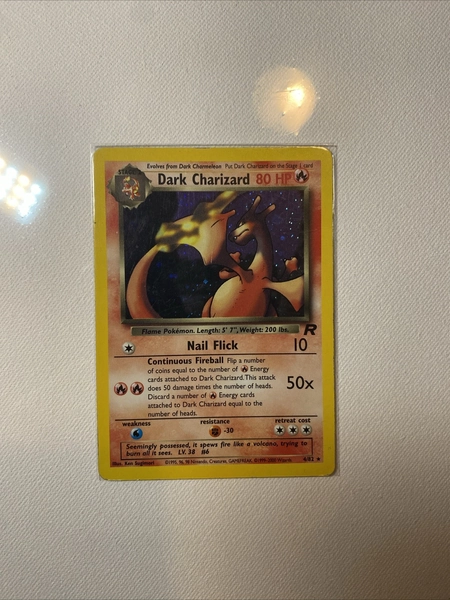 Pokémon Dark Charizard TCG Holo Rare Card 4/82 NM/Mint Condition