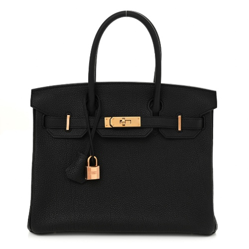 Togo Birkin 30 Black w. Rose Gold plating | Hermes