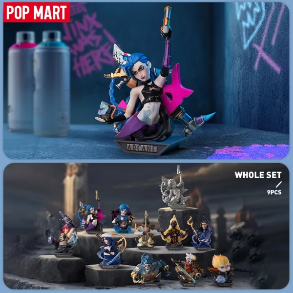 POP MART League of Legends: Arcane Series Figures Mystery Box 1PC/9PCS Blind Box POPMART Beperkt tot 2 stuks per bestelling - AliExpress 26