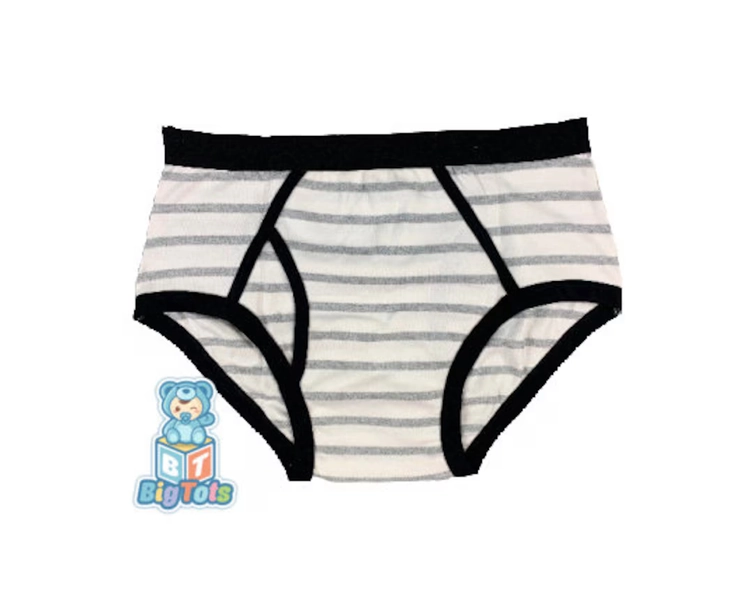 ABDL RESTOCK Grey & White Stripes Big Boy Briefs Adult Baby - Etsy