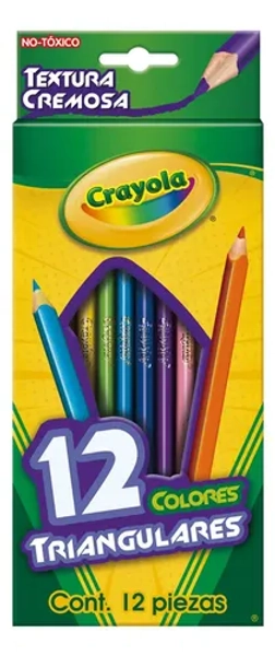 Pack x12 unidades de Lápices De Color Triangulares Crayola