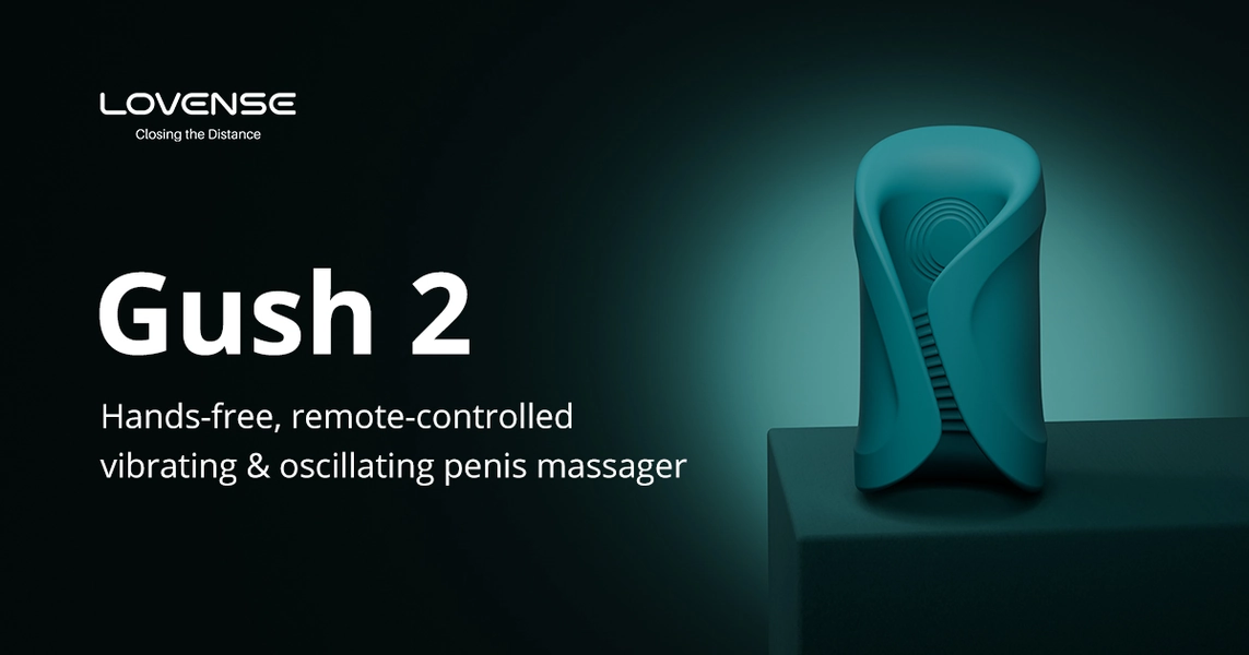 Remote-Controlled Male Penis Vibrator | Oscillating and Vibrating Penis Training Massager - Lovense Gush 2