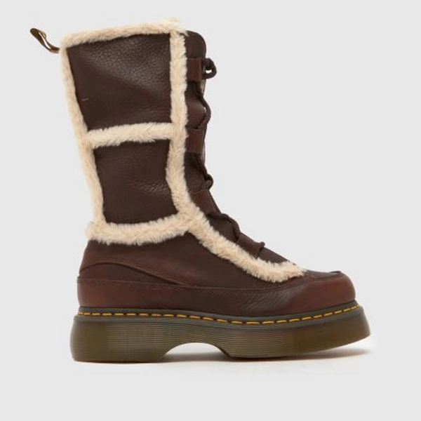 Dr Martens Buzz Lace High Leg in Dark Brown