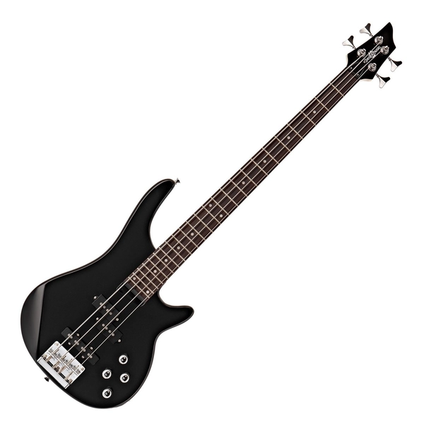 Chicago Bass Guitar by Gear4music, Black at Gear4music