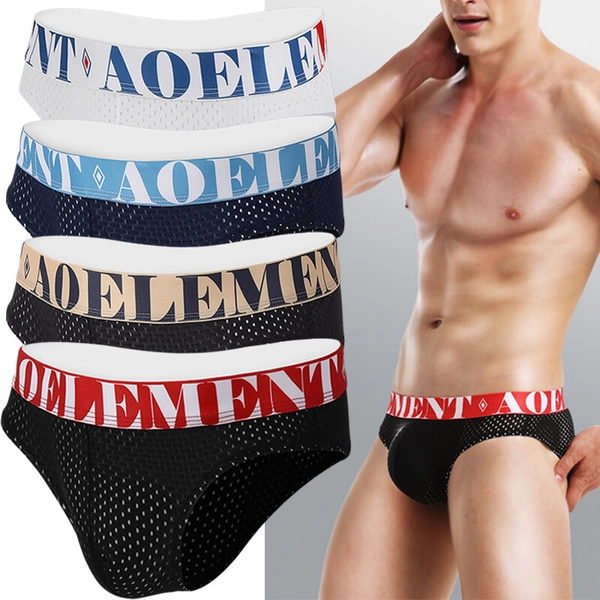 Men's Sexy Mesh Soft Breathable Boxer Briefs Trunks Underwear Boxershorts US