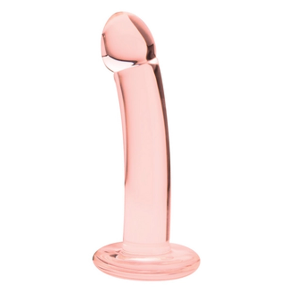 Spartacus Spartacus Blown Basic Curve Glass Dildo, Pink