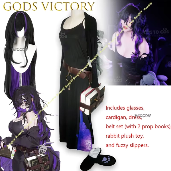 Disfraz de Cosplay Goess Victory, Conjunto Completo, Anime Gótico Lolita, Ciencia Ficción, Chica Conejita, Disfraz Sexy, Mono para Mujer, Halloween