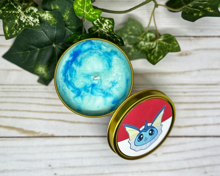 Summer Splash Vaporeon | Pokemon Inspired Candle