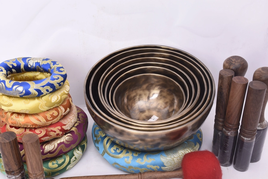 Professionally Selected Singing Bowl Set of 7 | Yoga Meditation Bowl Set of 7 | Tibetan Singing Bowl Set of 7 | Deep Harmonious Sound Bowl