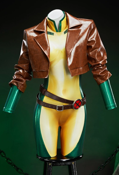 ROGUE Cosplay with Jacket and Gloves