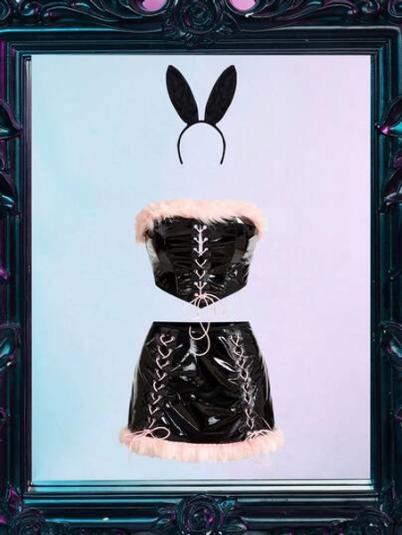 Fantasy Costume Women's Costume Set (Top, Skirt, Headpiece)