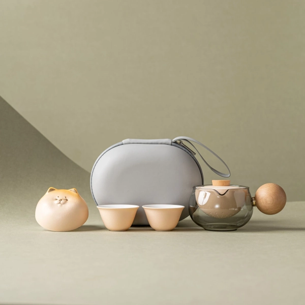 "Shiba Spin" - Portable Tea Set With Rotating Strainer-TeaTsy Official Website