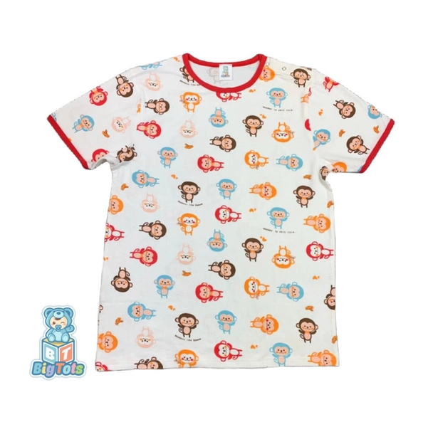 ABDL Top Baby Monkeys Print Snap Shoulder Top Shirt Adult Baby - Etsy