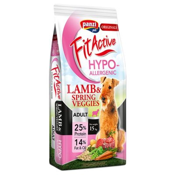 FitActive Originals Adult Hypoallergenic bárány & tavaszi zöldség 15 kg