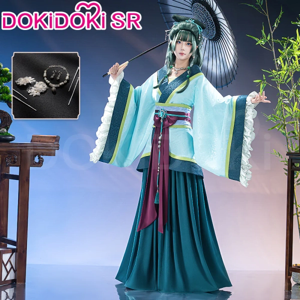 【Partial Ready For Ship】【Size XS-3XL】DokiDoki-SR Anime The Apothecary Diaries Cosplay Maomao Western Capital Banquet Costume - Costume Only-XS-Ready For Ship