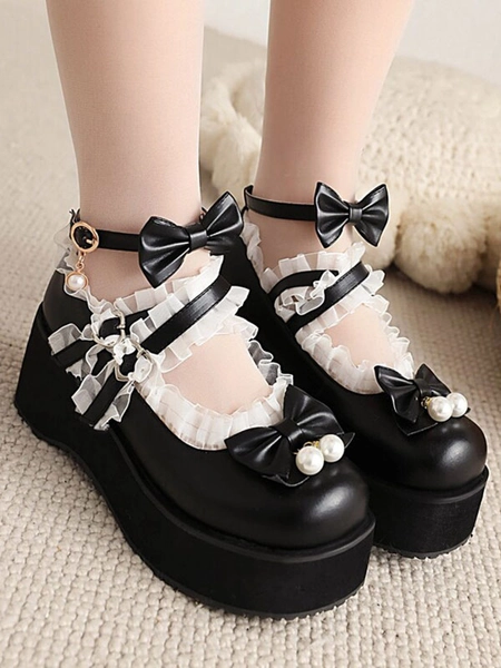 Sweet Lolita Shoes in black :3
