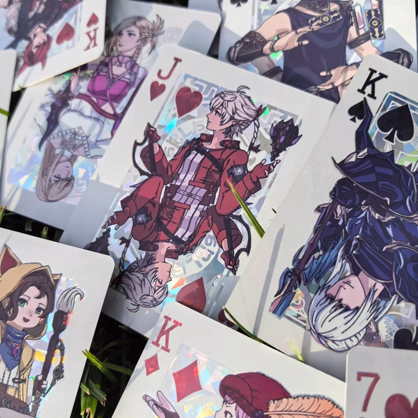 FFXIV Scions of the Seventh Dawn Fanmade Playing Cards Standard and Holographic Deck FFXIV Collectible Gift