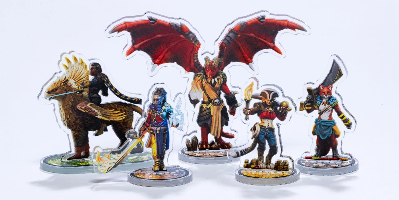 CUSTOM D&D acrylic standee of OCs