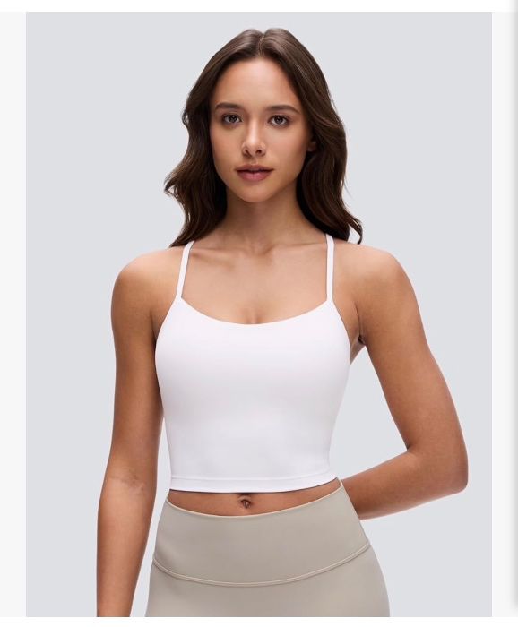 Butterluxe Y Back Crop Tank Tops