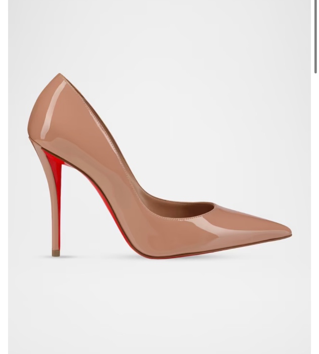 Miss Z Patent Red Sole Pumps
