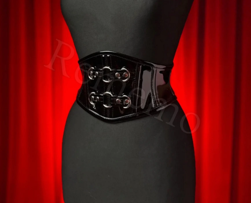 Belt Corset shiny black