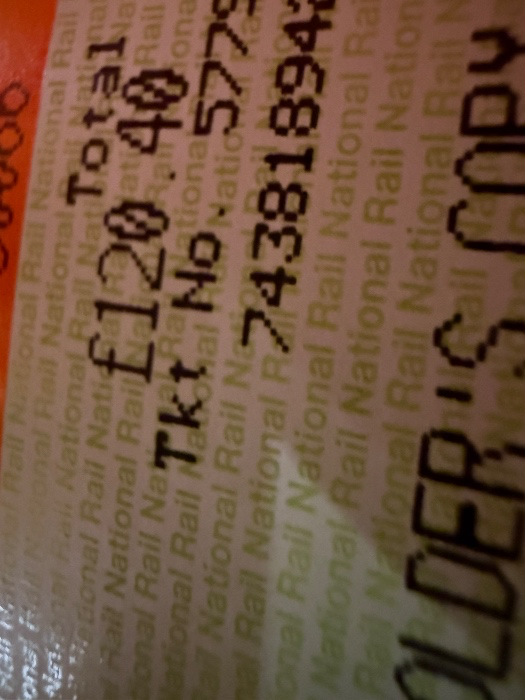 Train ticket 