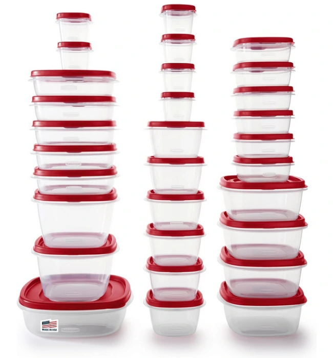 Rubbermaid 60-Piece Food Storage Containers with Lids
