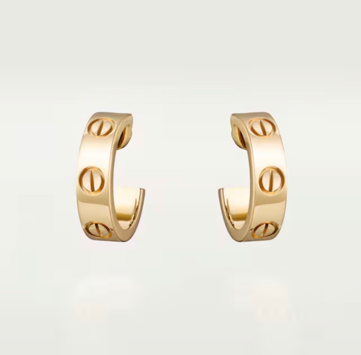 Cartier Love Hoop Earrings 
