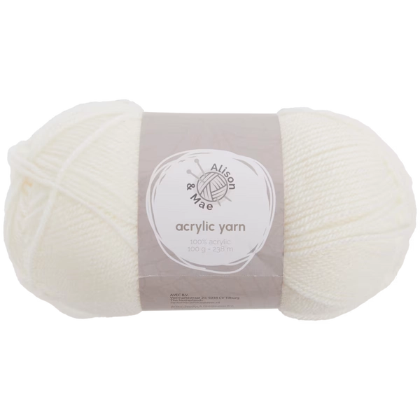 Alison & Mae breigaren wit