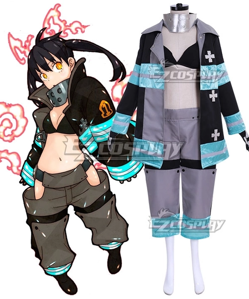 Fire Force Enen no Shouboutai Kotatsu Tamaki Battle Suit Cosplay Costume