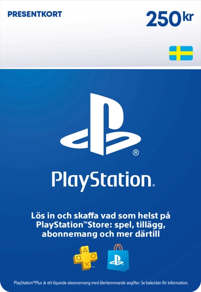 PlayStation Store-presentkort 250 kr