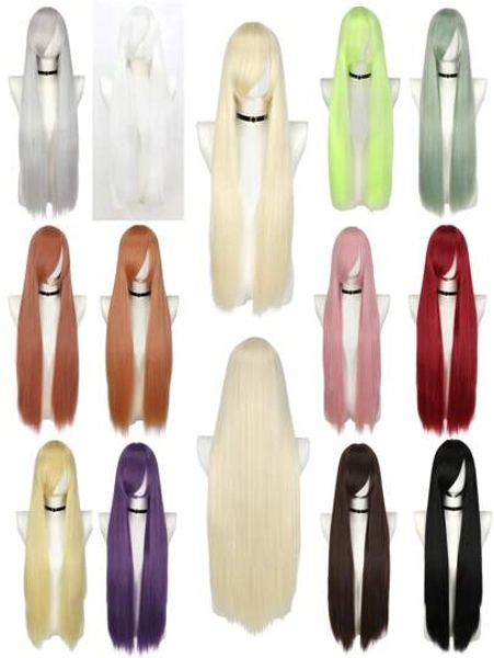 Black universal cosplay wig