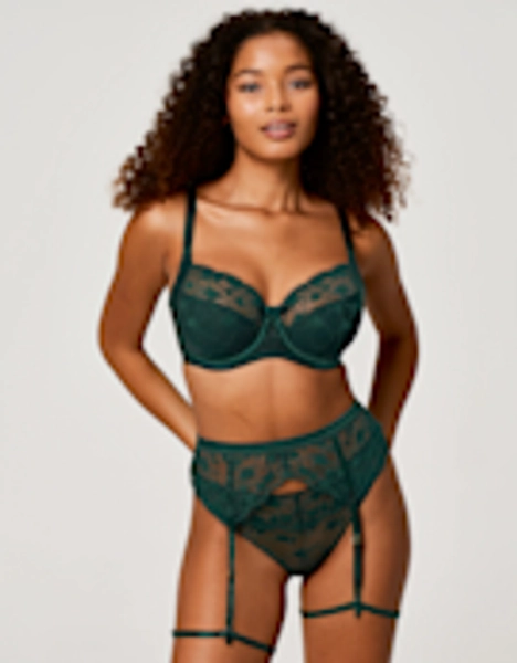 Una Full Cup Bra in Forest Green by Bravissimo 34H