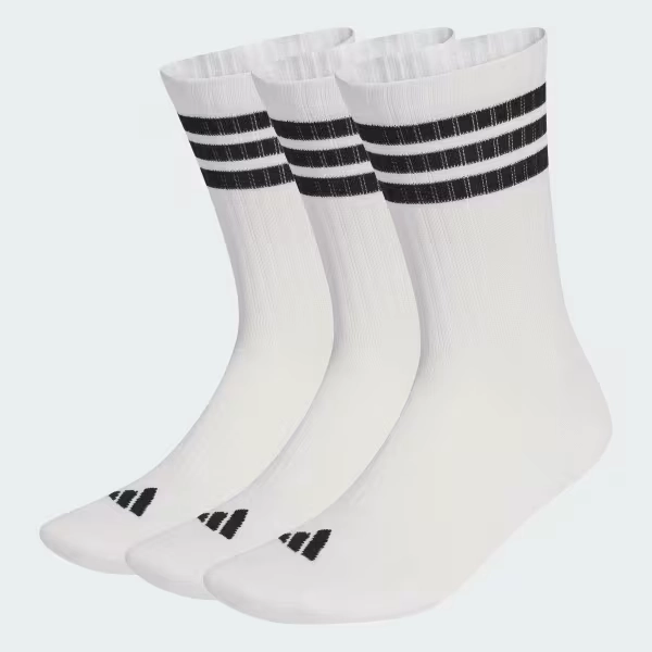 3-STRIPES CUSHIONED SPORTSWEAR CREW SOCKS 3 PAIR PACK