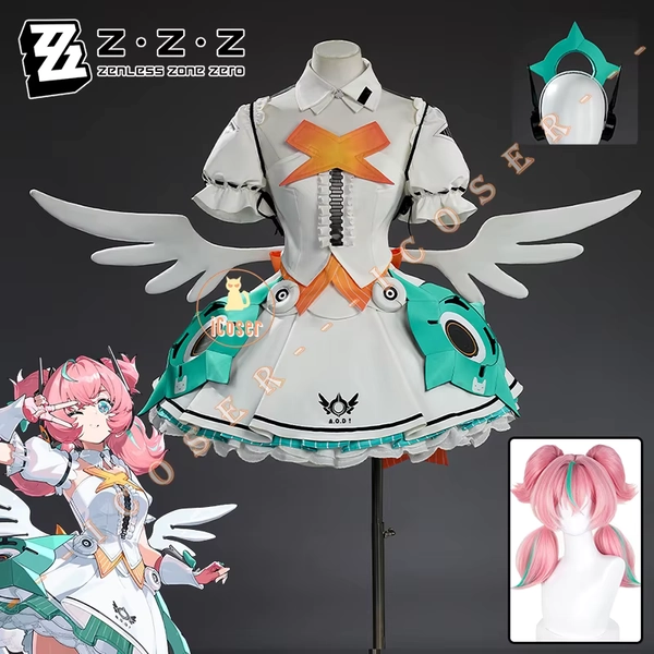 Costume Cosplay Zenless Zone Zero Aria, Parrucca, Abito Uniforme, Angels of Delusion, per Feste di Halloween, per Donne e Ragazze, Outfit per Giochi di Ruolo - AliExpress 
