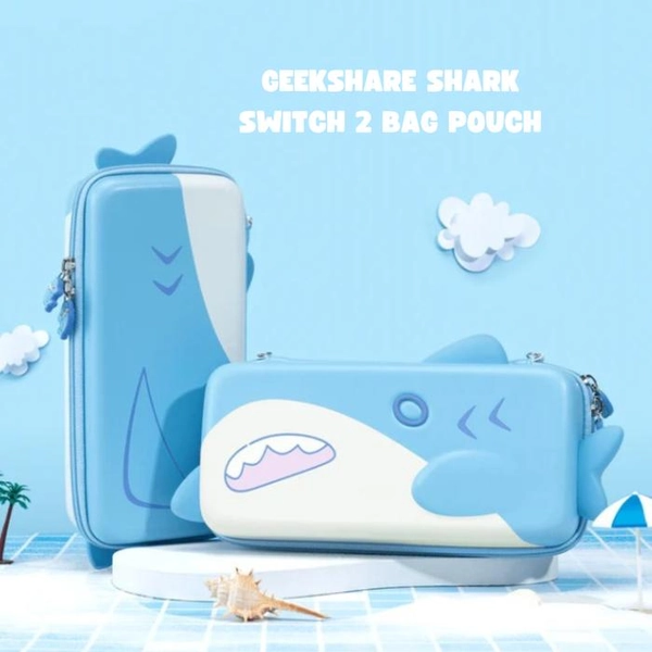 GeekShare Shark Edition Bag Pouch for Switch 2 | MatchaLand - BAG WITH HANDLE di MatchaLand.id | Tokopedia