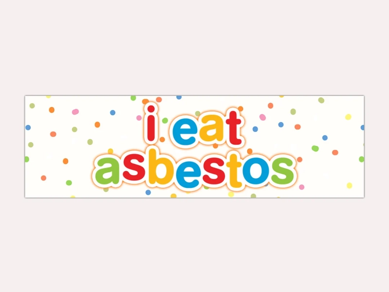 I Eat Asbestos Funny Unhinged Gen Z Meme Bumper Sticker & Car Magnet - Etsy