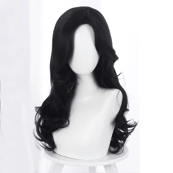 Synthetic Wig Halloween The Witch Yennefer of Vengerberg Long Black Wavy Wig  Women Role Play Black Hair Cosplay Wavy Wig - AliExpress 