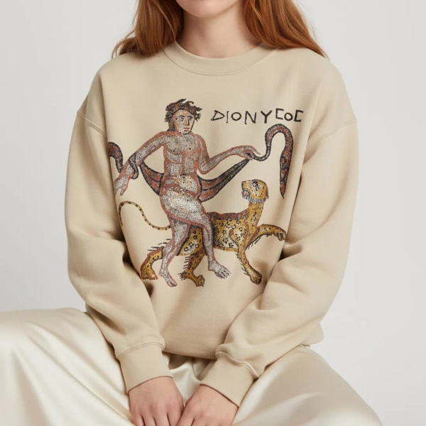 Unisex Dionysus Crewneck Sweatshirt, God of Wine Roman Mosaic - Etsy Canada