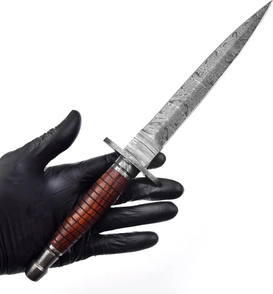 Rose Wood Dagger/Damascus Dagger
