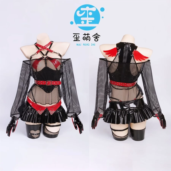 Role Play Outfit Origineel Ontwerp Cyberpunk Anime Cosplay Mechanische Stijl Jurk Set met Rok Sokken Halloween Kostuums - AliExpress 200000532