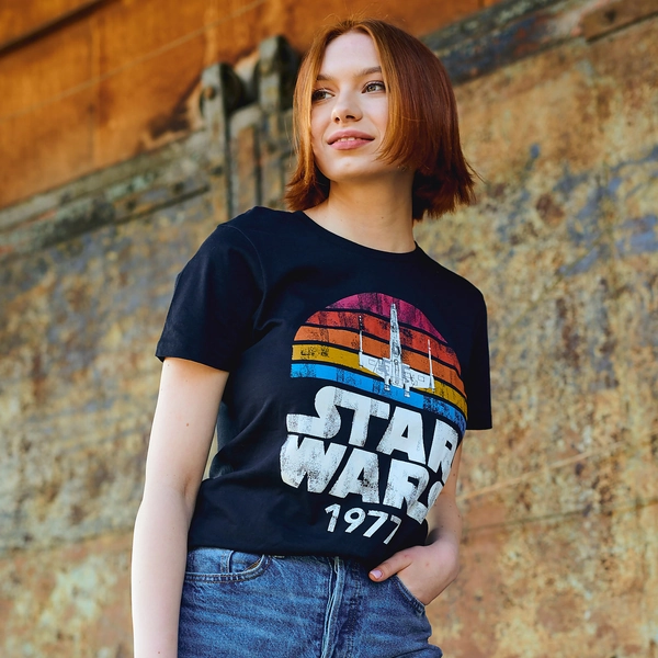 Star Wars of 1977 Retro T-Shirt schwarz
| Elbenwald