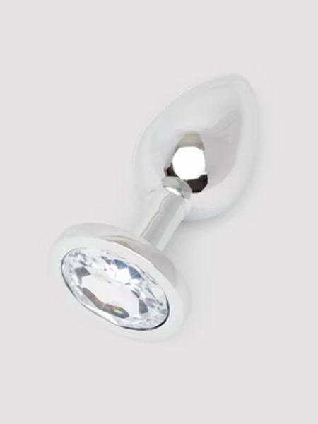 Lovehoney Clear Jewelled Metal Butt Plug