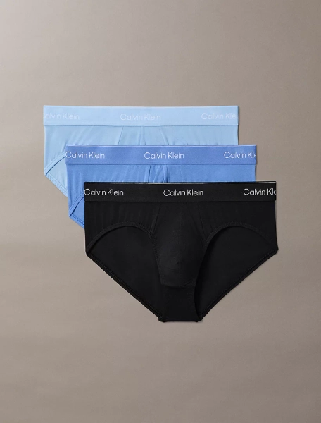 3 Pack Hip Briefs - Icon Cotton Stretch