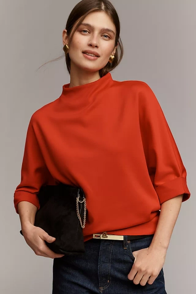 The Whitley Mock-Neck Top