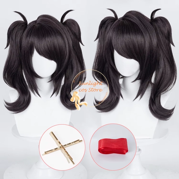 Game Ame Angel-chan Cosplay Wig Short Black Wig Heat Resistant Synthetic Hair OMG Kawaii Angel Ame-chan Anime Wigs + Wig Cap - AliExpress 