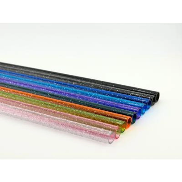 Glitter Tumbler Straw Replacement: Reusable Plastic Straw for 40oz Tumblers